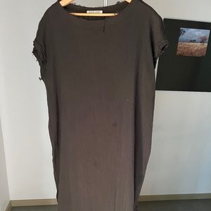 Black Crane stretchy gauze maxi